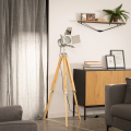 Lampa podłogowa Retro loft Srebrny złoty E27 Abruzzo Verde-room.jpg