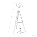 Lampa podłogowa Retro loft Czarno złoty E27 Abruzzo Verde-wymiary.jpg