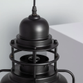 Lampa Wisząca Retro Industrial Czarna 30cm E27 Abruzzo Gobo-upper.jpg