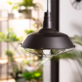 Lampa Wisząca Retro Loft Czarna 36cm E27 Abruzzo Patrone-close.jpg