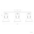 Lampa Sufitowa Retro Loft Czarna 50cm 3xE27 Abruzzo Orte-wymiary.jpg