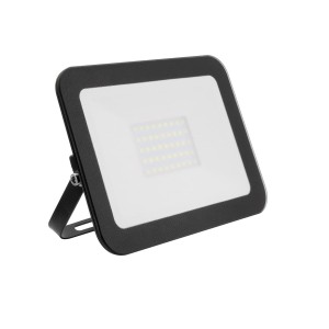 Naświetlacz LED 30W 6000K 120lm/W IP65 Slim Szklany Czarny Radikal FloodSlim 3000 lm