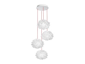 Lampa wisząca Slamp VEL78SOS1400BW000 Veli Mini Quartet