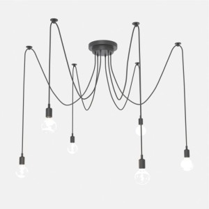 Nowoczesna Lampa wisząca Pająk 6xE27 Abruzzo Regnetto
