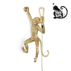 Lampa Wisząca Złota Małpa Abruzzo Shimpo E27