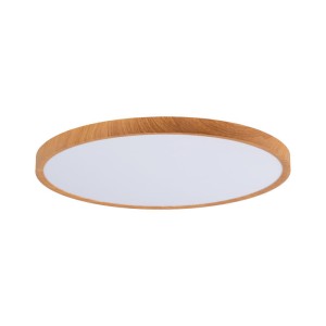 Plafon Okrągły Drewniany CCT 3000-6000K LED 40W 50cm Abruzzo Maze