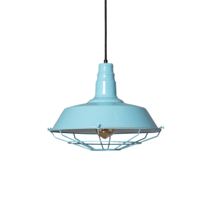 Lampa Wisząca Retro Loft Błękitna 36cm E27 Abruzzo Patrone