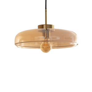 Lampa Wisząca Szklana Miodowa 35cm E27 Abruzzo Artel