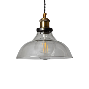 Lampa Wisząca Szklana Retro 25cm E27 Abruzzo Hinti