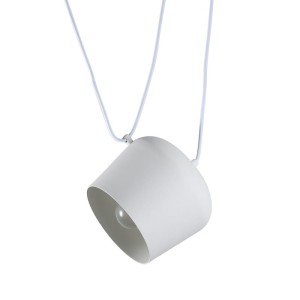 Nowoczesna Lampa Wisząca Ø30cm Biała Abruzzo Rittoro Uno