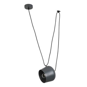Nowoczesna Lampa Wisząca Ø30cm Szara Abruzzo Rittoro Uno