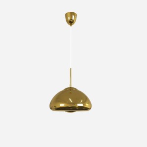 Lampa Wisząca Szklana E27 Złota Abruzzo Zonda