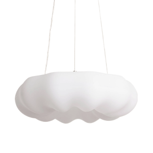 Lampa Wisząca okrągła 36W Ø45cm Nowoczesna Biała Abruzzo Bellissima