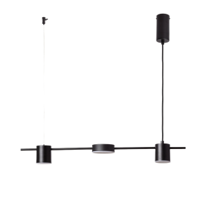 Lampa Wisząca Liniowa Czarna 75cm 18W Abruzzo Gamorra