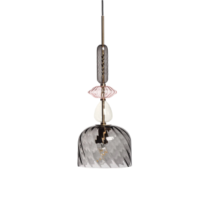 Lampa wisząca szklana E27 Abruzzo Riflesso Koloreno