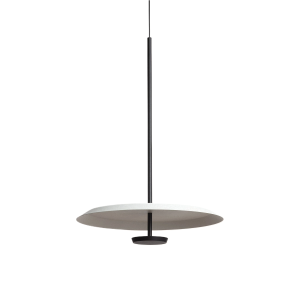 Lampa Wisząca okrągła Biało-czarna Ø40cm 10W Abruzzo Rotonde