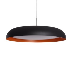 Lampa Wisząca Okrągła Czarna 28W Ø40cm Abruzzo Solletico