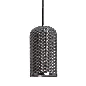 Lampa wisząca szklana szara E27 Abruzzo Slendore