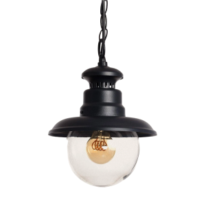Lampa wisząca Zewnętrzna klasyczna czarna IP44 Abruzzo Castelo