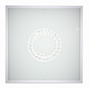 LUX LAMPA SUFITOWA PLAFON 29X29 16W LED 6500K BIAŁY MAŁY RING