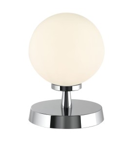 Lampa Stołowa Esben Touch Table Lamp Polished Chrome With Opal Glass