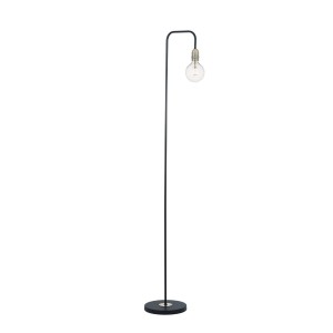 Lampa Podłogowa Kiefer Floor Lamp Black & Antique Brass
