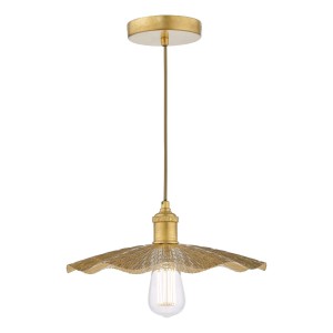 Lampa wisząca Piper 1 Light Single Pendant Gold Leaf