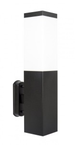Kinkiet zewnętrzny Inox Kwadratowa Black SS802-A BL Su-Ma