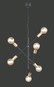 Nowoczesna Lampa Wisząca  Cross 306700632 Trio