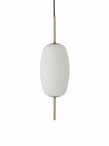 FRANDSEN lampa wisząca SILK S - mosiądz, szkło