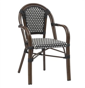 Krzesło CAFE PARIS brązowe rattan