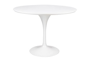 Stół TULIP PREMIUM 100 biały  - MDF, metal
