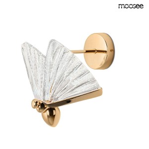 MOOSEE lampa ścienna BUTTERFLY M złota
