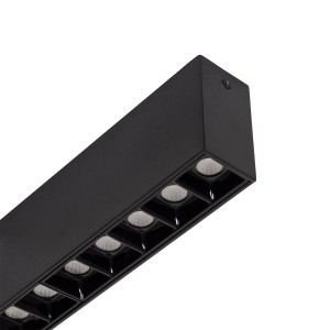 Lampa Liniowa LED Czarna Natynkowa 400mm 24W 4000K CRI90 UGR16 Radikal Biuro 1920 lm