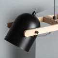 Lampa Wisząca Retro Czarna Drewniana reflektory 100cm 3xE27 Abruzzo Caribi-angle.jpg