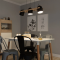 Lampa Wisząca Retro Czarna Drewniana reflektory 100cm 3xE27 Abruzzo Caribi-light.jpg