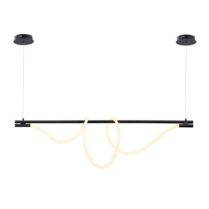 Nowoczesna spiralna lampa wisząca Złota 150cm 360° 45W 3000K Abruzzo Spirali
