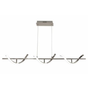 Lampa wisząca Chrom 30W 110cm Abruzzo Spirali 2