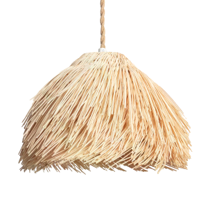 Lampa Wisząca z Rattanu Boho Abruzzo Gabriella 35cm E27