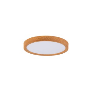 Plafon Okrągły Drewniany CCT 3000-6000K  LED 24W 30cm Abruzzo Maze