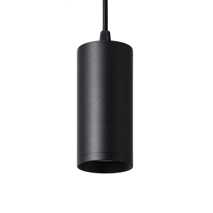 Lampa Wisząca czarna tuba GU10 Abruzzo Echo