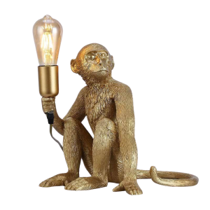 Lampa Stołowa Złota Małpa Abruzzo Cappuccino E27