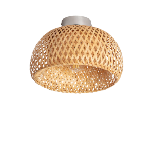Plafon Boho z Bambusa Ø30cm Abruzzo Mia E27