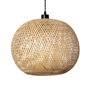 Lampa wisząca Boho z Bambusa Ø40cm Abruzzo Espresso E27