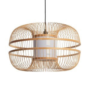 Lampa wisząca Boho z Bambusa Ø50cm Abruzzo Veronica E27 IP65