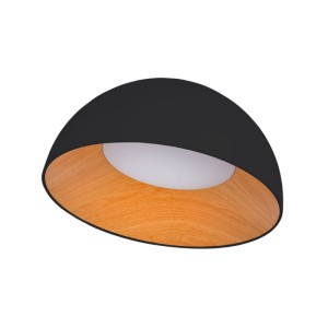 Plafon Klasyczny 24W CCT 50cm Drewniano-Czarny Abruzzo Piano