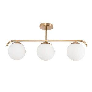 Lampa Sufitowa Milano mleczne kule 3xE27 Abruzzo Klinto