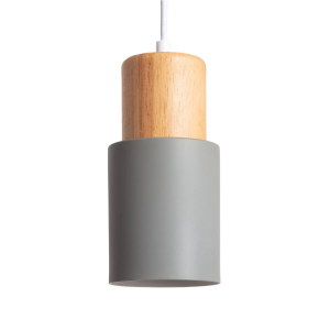 Lampa wisząca nowoczesna skandynawska E27 szara Abruzzo Vita