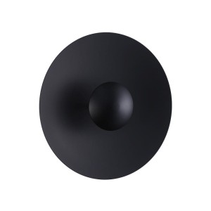 Kinkiet Nowoczesny Czarny okrągły 45cm 12W Abruzzo Orzo