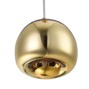 Lampa Wisząca designerska złota E27 Abruzzo Novello